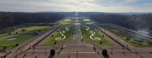 Vue depuis le Dôme du jardin de Vaux-le- Vicomte